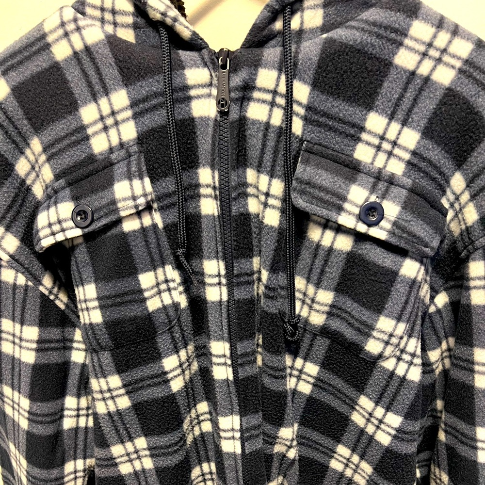 LeeHanton Flannel Zip Up Hoodie